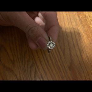 14k white gold engagement ring